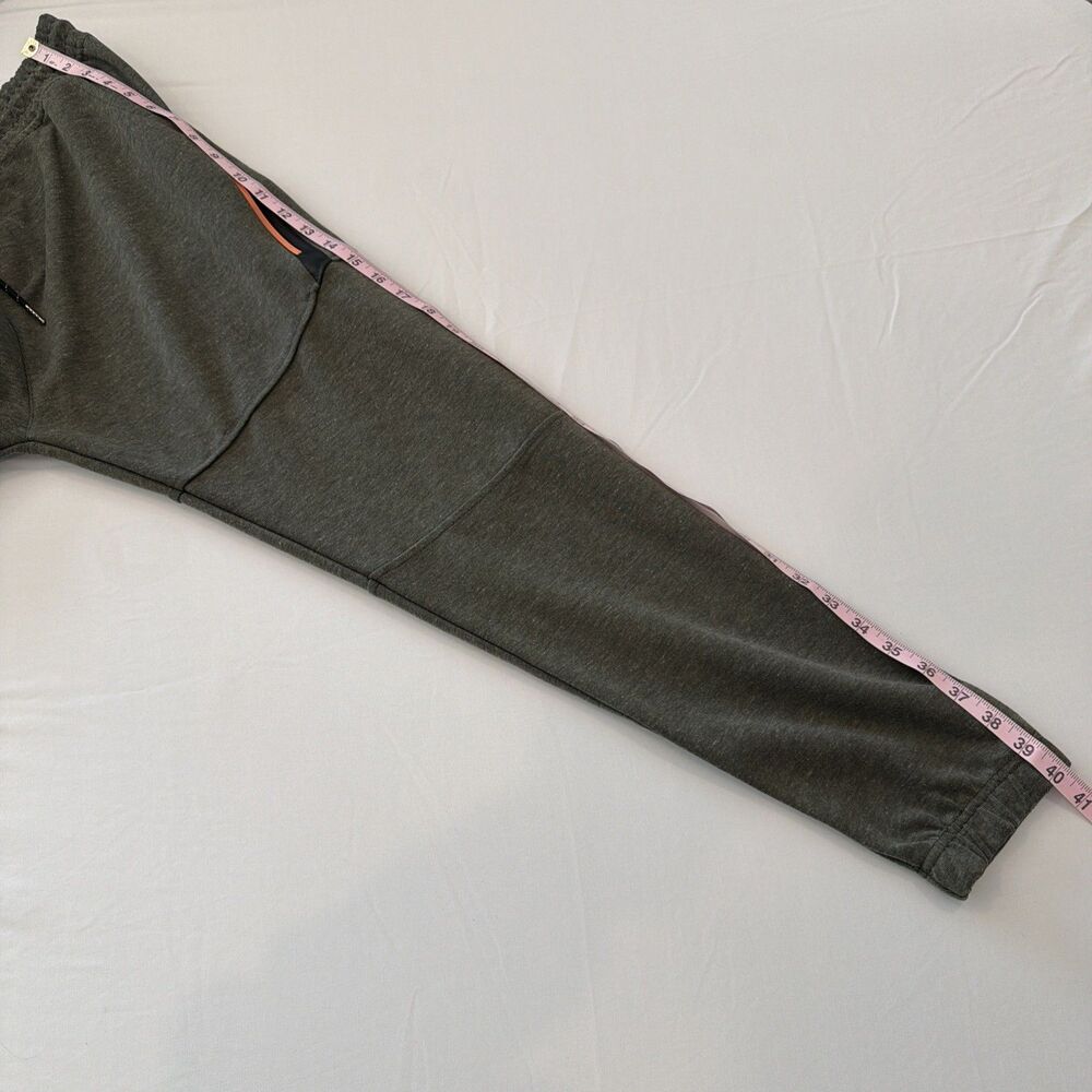 Burnside Men's Sz L Performance Jogger Pants Olive Green Army Zip Pocket BG8531 - Picture 15 of 16